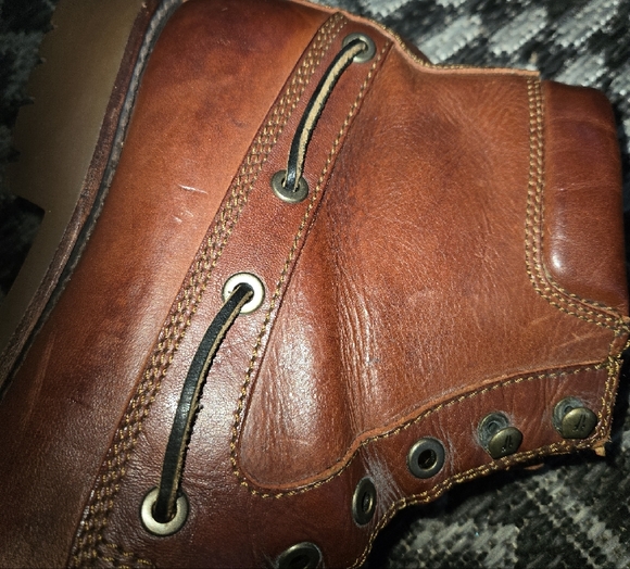 Frye Brown Leather Mens Boots - Picture 6 of 14